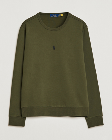 Men |  | Polo Ralph Lauren | Double Knit Center Logo Sweatshirt Company Olive