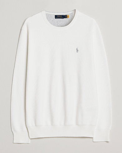 Men |  | Polo Ralph Lauren | Textured Crew Neck Sweater Deckwash White