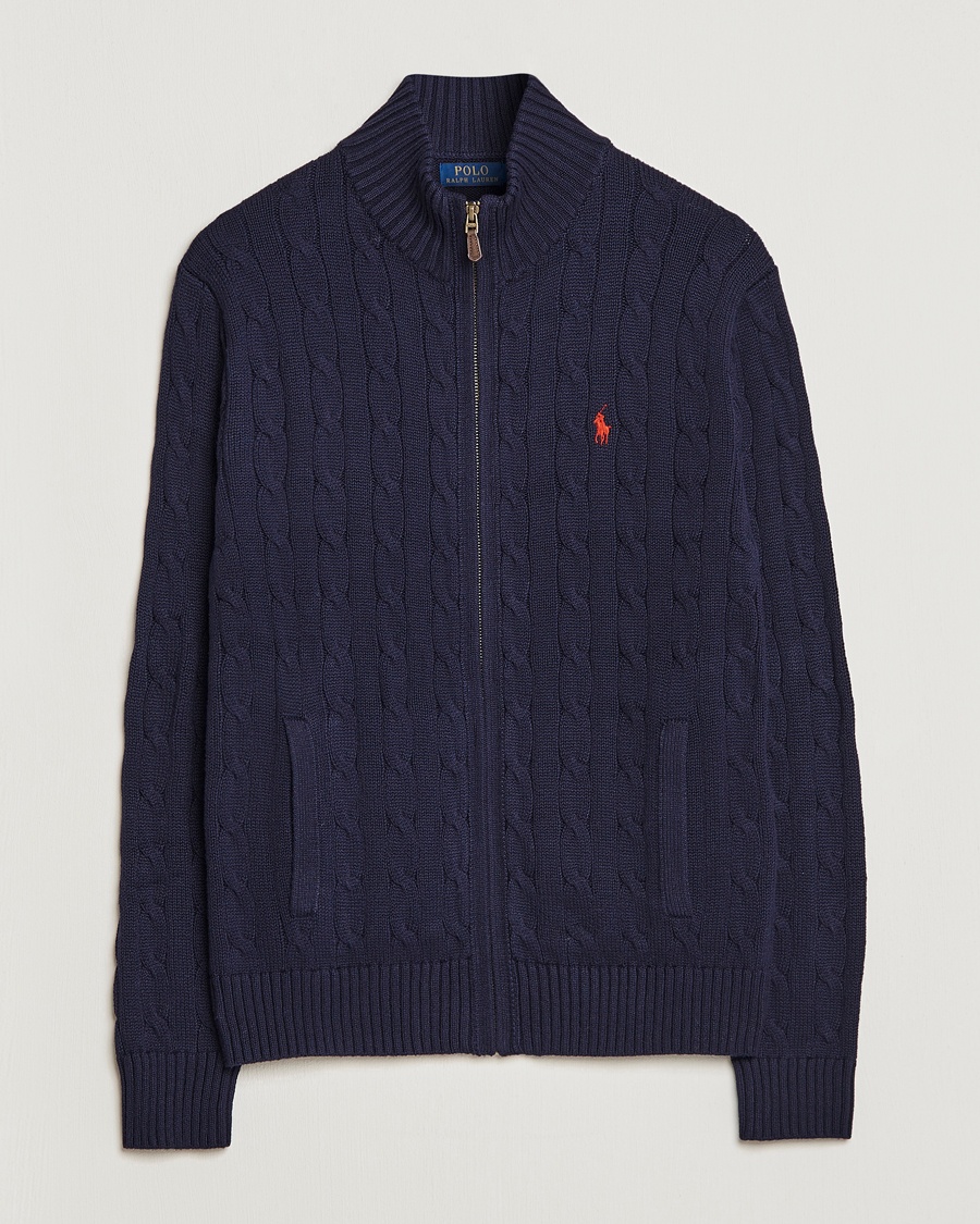 RLX Ralph Lauren Performance Wool Full Zip French Navy at