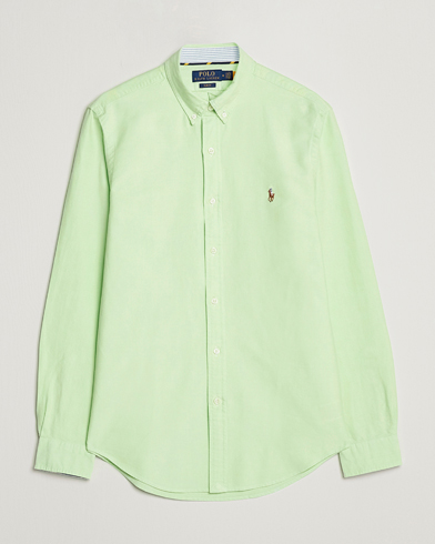 Men | Oxford Shirts | Polo Ralph Lauren | Slim Fit Oxford Button Down Shirt Oasis Green