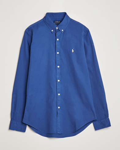 Men |  | Polo Ralph Lauren | Slim Fit Brushed Twill Shirt Royal Navy