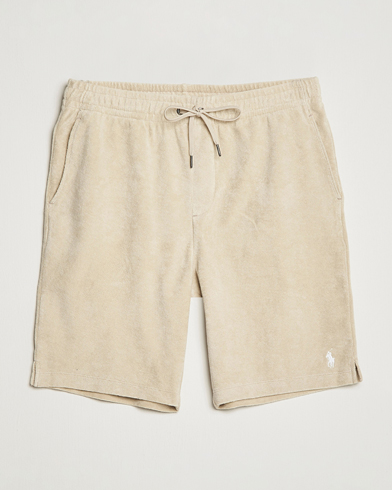 Polo Ralph Lauren Cotton Terry Drawstring Shorts Spring Beige at CareOfCarl