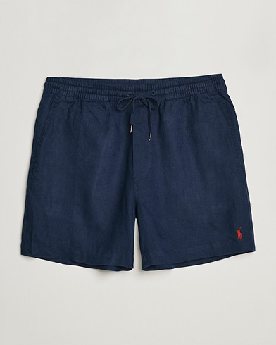 Men | Shorts | Polo Ralph Lauren | Prepster Linen Drawstring Shorts Newport Navy