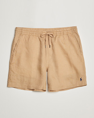 Men |  | Polo Ralph Lauren | Prepster Linen Drawstring Shorts Vintage Khaki
