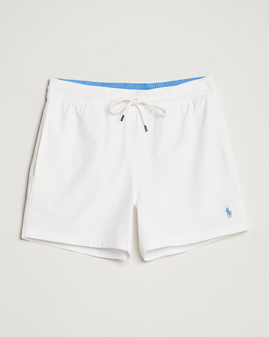 Men | Swimwear | Polo Ralph Lauren | Recycled Slim Traveler Swimshorts White