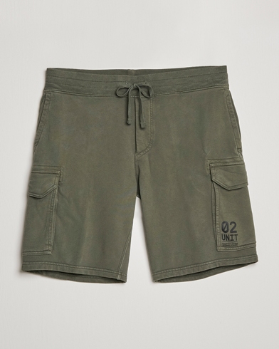 Men | RLX Ralph Lauren | RLX Ralph Lauren | Terry Back Fleece Cargo Shorts Fossil Green