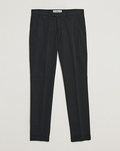 Men | Trousers | Briglia 1949 | Slim Fit Cotton Chinos Black