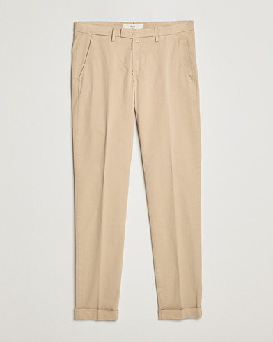 Men | Trousers | Briglia 1949 | Slim Fit Cotton Chinos Beige