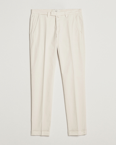 Men | Trousers | Briglia 1949 | Slim Fit Cotton Chinos Cream