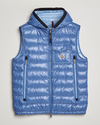 Men | Autumn Jackets | Moncler | Ragot Down Vest Light Blue
