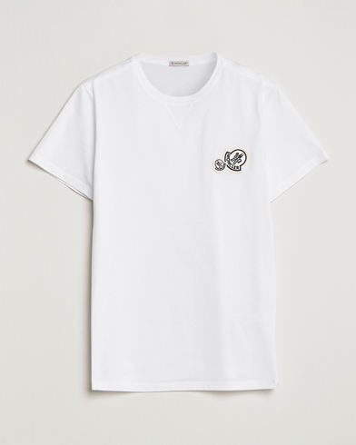 Men | T-Shirts | Moncler | Double Logo T-Shirt White