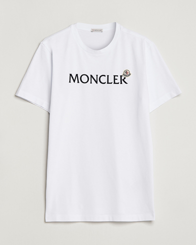 Men | Luxury Brands | Moncler | Lettering T-Shirt White