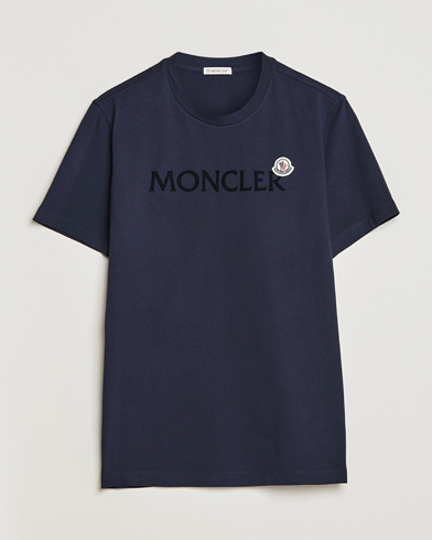 Men | Moncler | Moncler | Lettering T-Shirt Navy