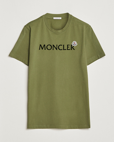 Men | Moncler | Moncler | Lettering T-Shirt Military Green