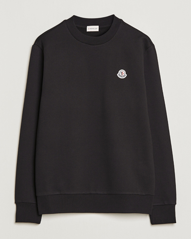 Men | Luxury Brands | Moncler | Logo Patch Sweatshirt Black