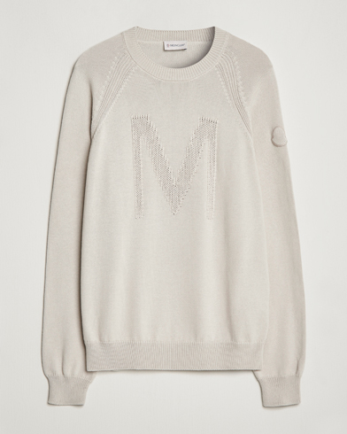 Men | Moncler | Moncler | Embroidered Sweater Beige