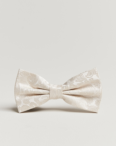 Men | Bow Ties | Amanda Christensen | Tonal Paisley Pre Tie Silk Cream