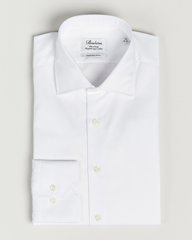 Men |  | Stenströms | Fitted Body X-Long Sleeve Shirt White