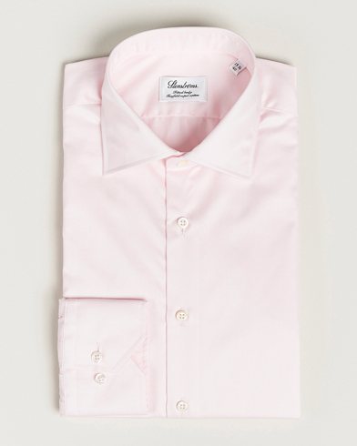 Men | Business Shirts | Stenströms | Fitted Body Cut Away Shirt Pink