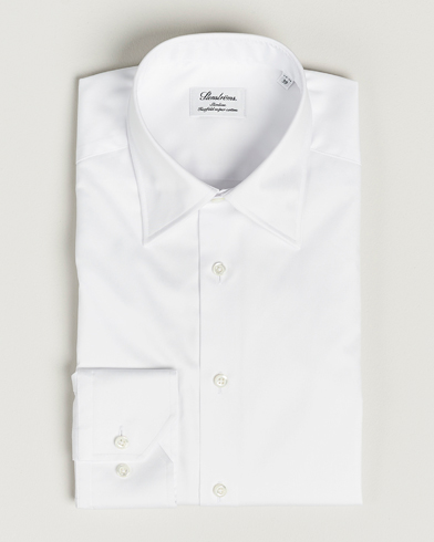 Men | Stenströms | Stenströms | Slimline Kent Collar Shirt White