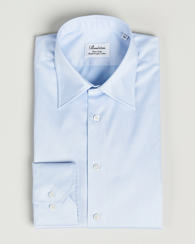 Men |  | Stenströms | Fitted Body Kent Collar Shirt Light Blue
