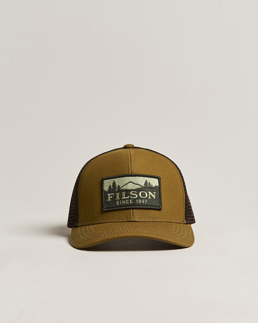 Filson Logger Mesh Cap Dark Tan – Brown