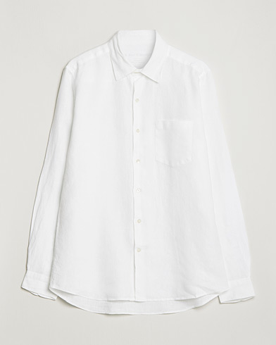 Men | A Day's March | A Day's March | Abu Linen Shirt White