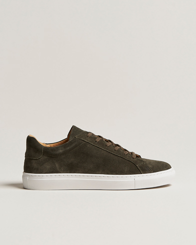 Men |  | A Day's March | Marching Suede Sneaker Dark Olive