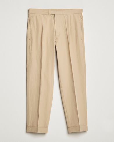 Men |  | BEAMS PLUS | Comfort Cloth Travel Trousers Beige