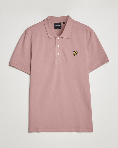 Men | Polo Shirts | Lyle & Scott | Plain Pique Polo Hutton Pink