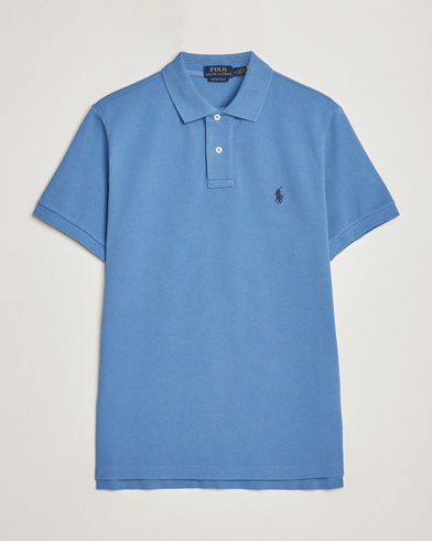 Men | New product images | Polo Ralph Lauren | Custom Slim Fit Polo French Blue