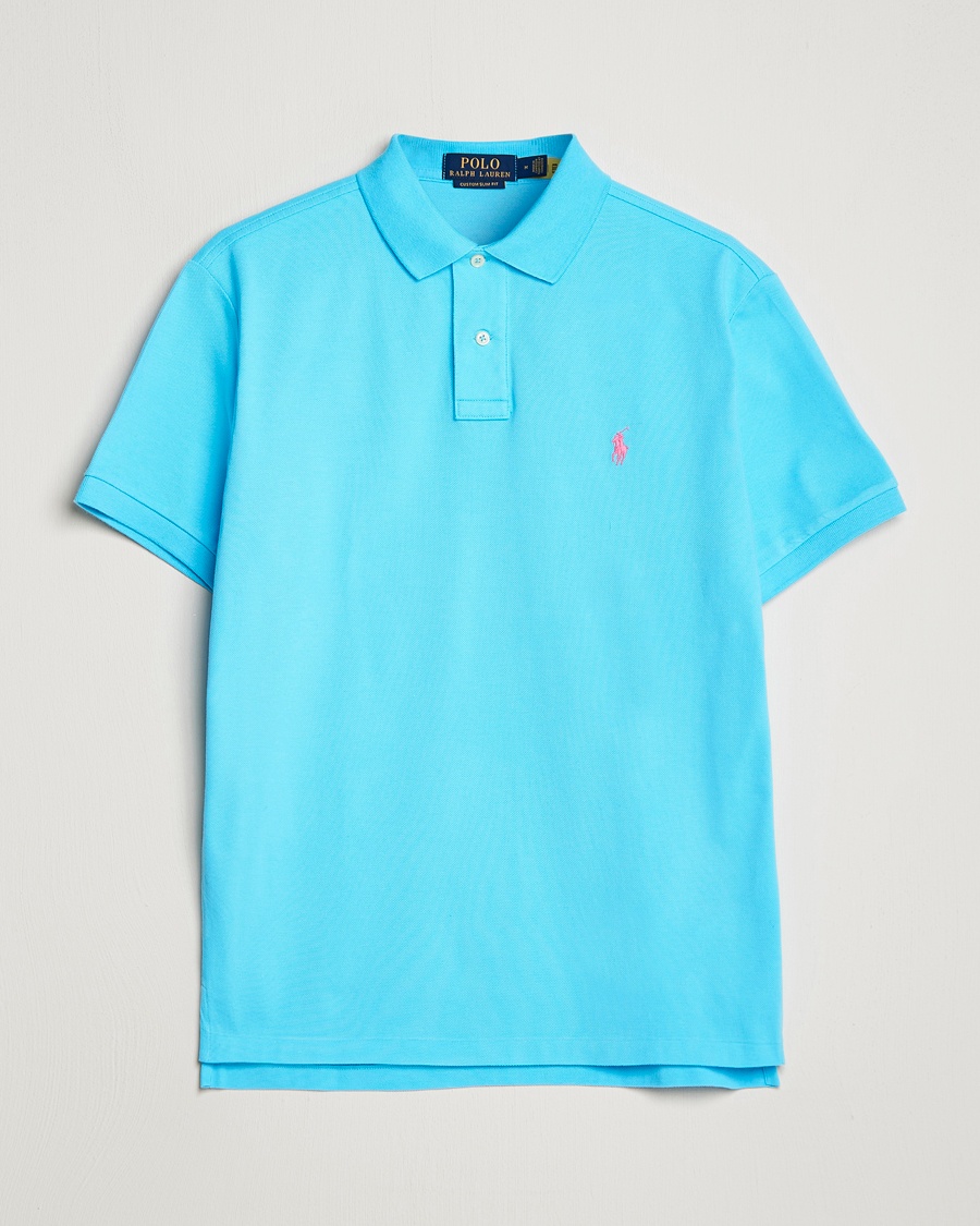 Polo Ralph Lauren Classic Fit Open Collar Polo Office Blue at