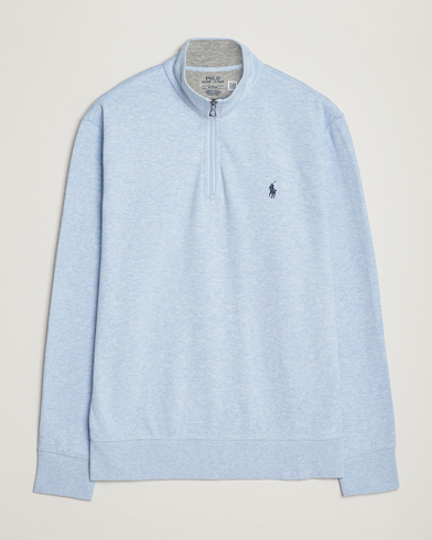 Men | Half-zip | Polo Ralph Lauren | Double Knit Half-Zip Sweater Elite Blue Heather