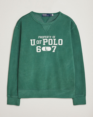 Men | Clothing | Polo Ralph Lauren | Fleece Logo Sweatshirt Washed Forest