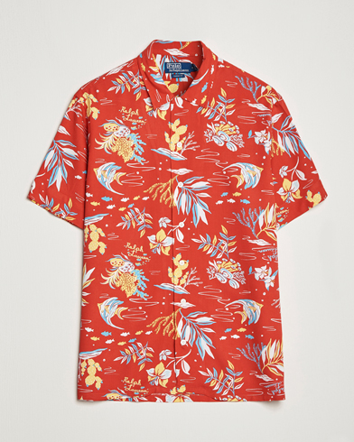 Men | Short Sleeve Shirts | Polo Ralph Lauren | Printed Flower Short Sleeve Shirt Sun Sand Surf