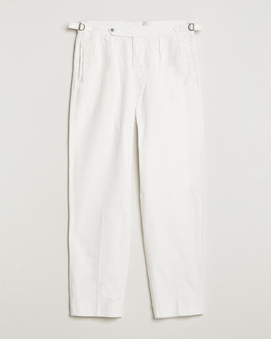 Men | Formal Trousers | Polo Ralph Lauren | Rustic Twill Officer Trousers Deckwash White