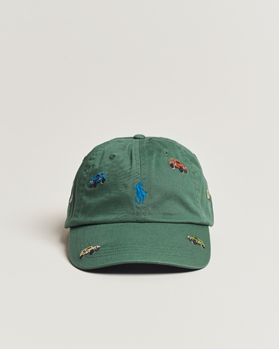 Men | Caps | Polo Ralph Lauren | Twill Printed Jeeps Sports Cap Washed Forest