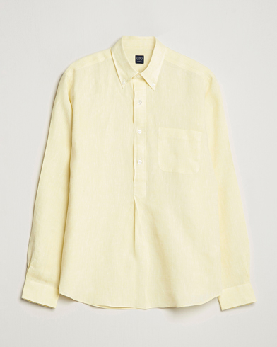 Men |  | Beams F | Button Down Pullover Shirt Yellow