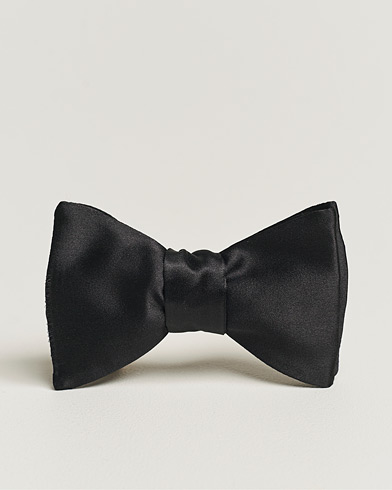 Men | Bow Ties | Eton | Pre-Tied Silk Bow Tie Black