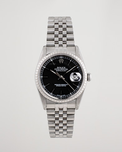 Used |  | Rolex Pre-Owned | Datejust 16220 Oyster Perpetual Black Steel Black