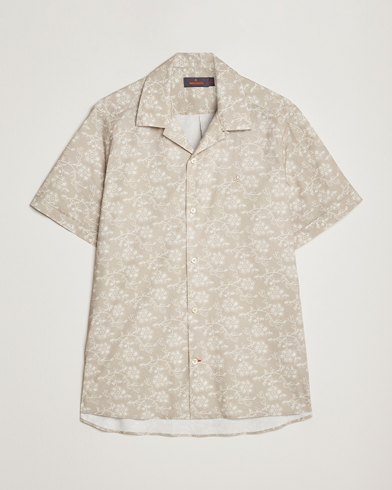 Men | Clothing | Morris | Printed Short Sleeve Shirt Khaki