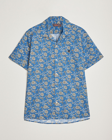 Men | Clothing | Morris | Printed Short Sleeve Shirt Blue