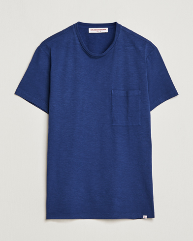 Men | Orlebar Brown | Orlebar Brown | OB Classic Garment Dyed Cotton T-Shirt Lagoon Blue