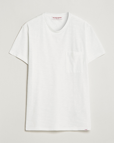 Men | Orlebar Brown | Orlebar Brown | OB Classic Garment Dyed Cotton T-Shirt White Sand