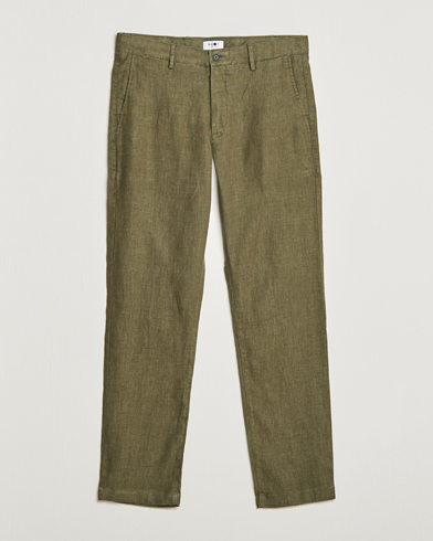Men | Linen Trousers | NN07 | Karl Linen Trousers Army