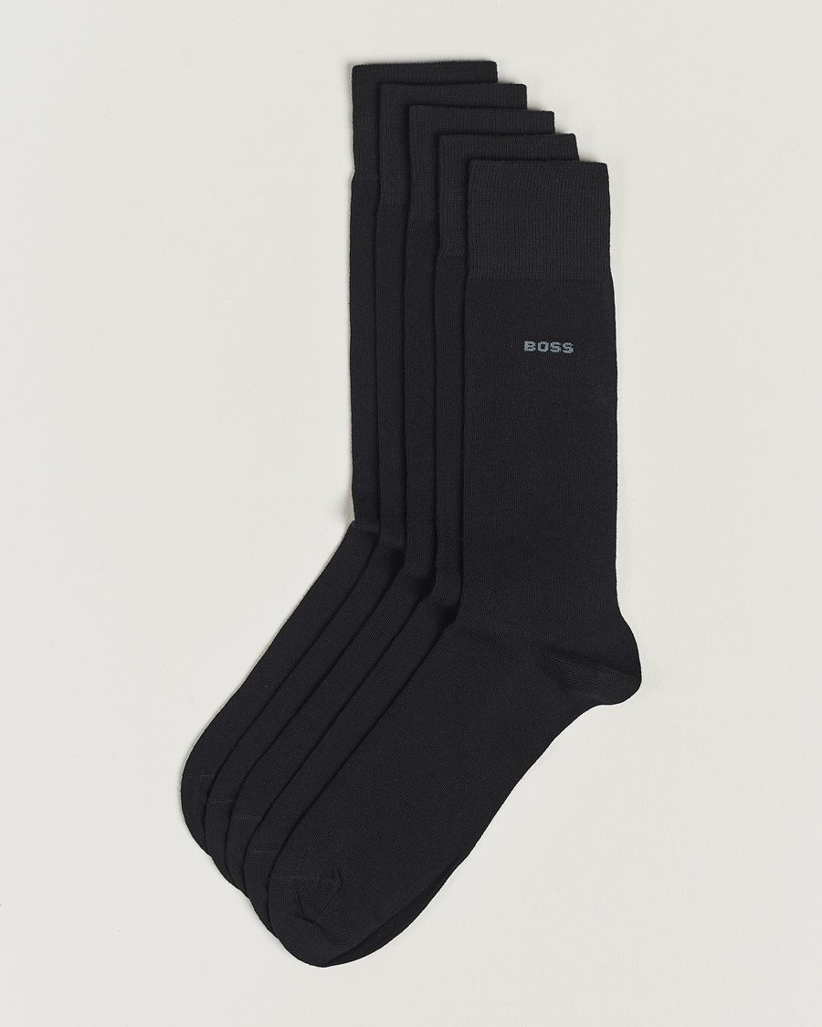 BOSS BLACK 5-Pack RS Uni Socks Black – Black