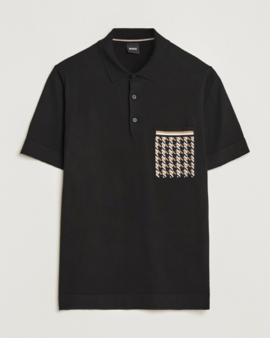 Men | Sale clothing | BOSS BLACK | Ofiordo Checked Pocket Polo Black