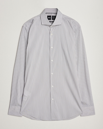 Men | Sale clothing | BOSS BLACK | Hank 4-Way Micro Check Stretch Shirt Open Green