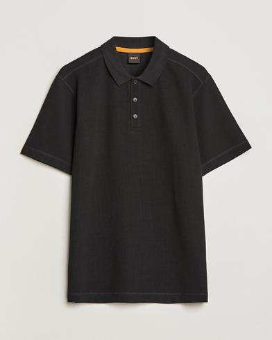 Men | Clothing | BOSS ORANGE | Petempesto Knitted Polo Black