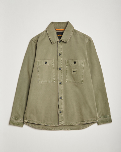 Men | Spring Jackets | BOSS ORANGE | Locky Pocket Overshirt Pastel Green